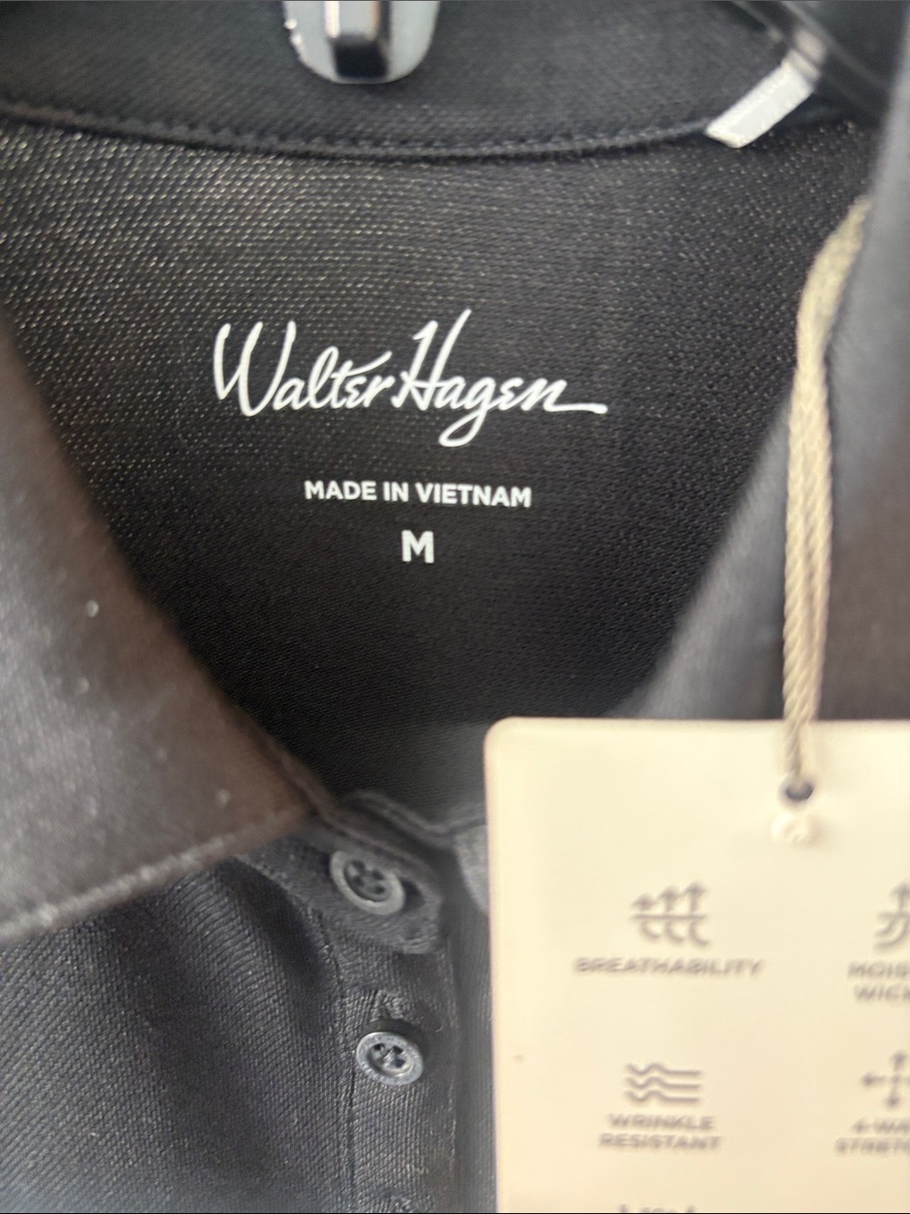 NWT Walter Hagen Flutter Sleeve Polo UPF 50 Size Medium - Picture 4 of 5